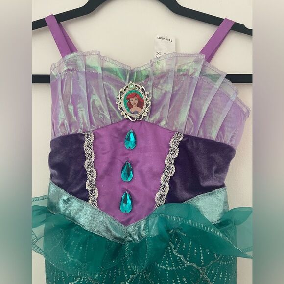 Disney Princess Majestic Collection Ariel Dress Fit Size 4-6x - Picture 2 of 6